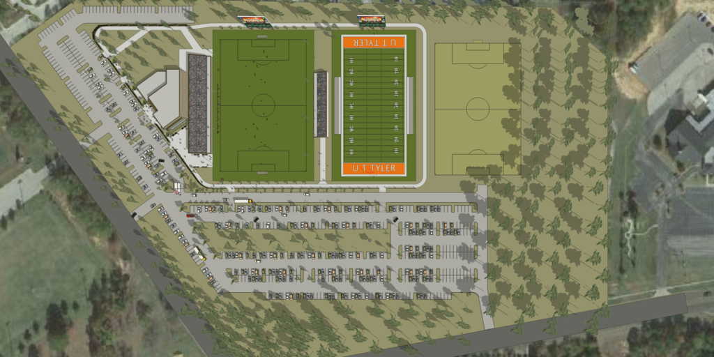UTT Football Stadium Aerial View