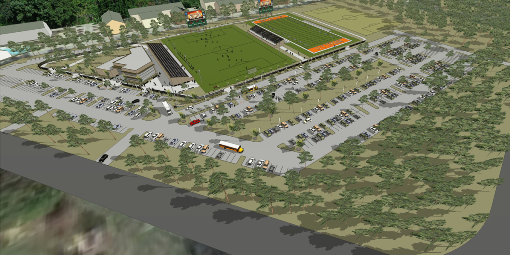 UTT Football Stadium Aerial View