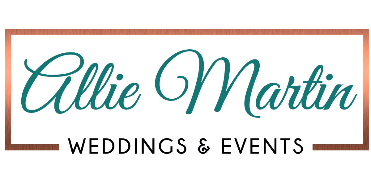 Allie Martin Weddings logo rebrand