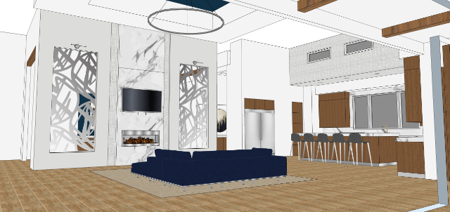 3D Rendering Benefits basic living room